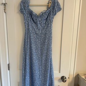 Princess Polly Blue Floral Maxi Dress